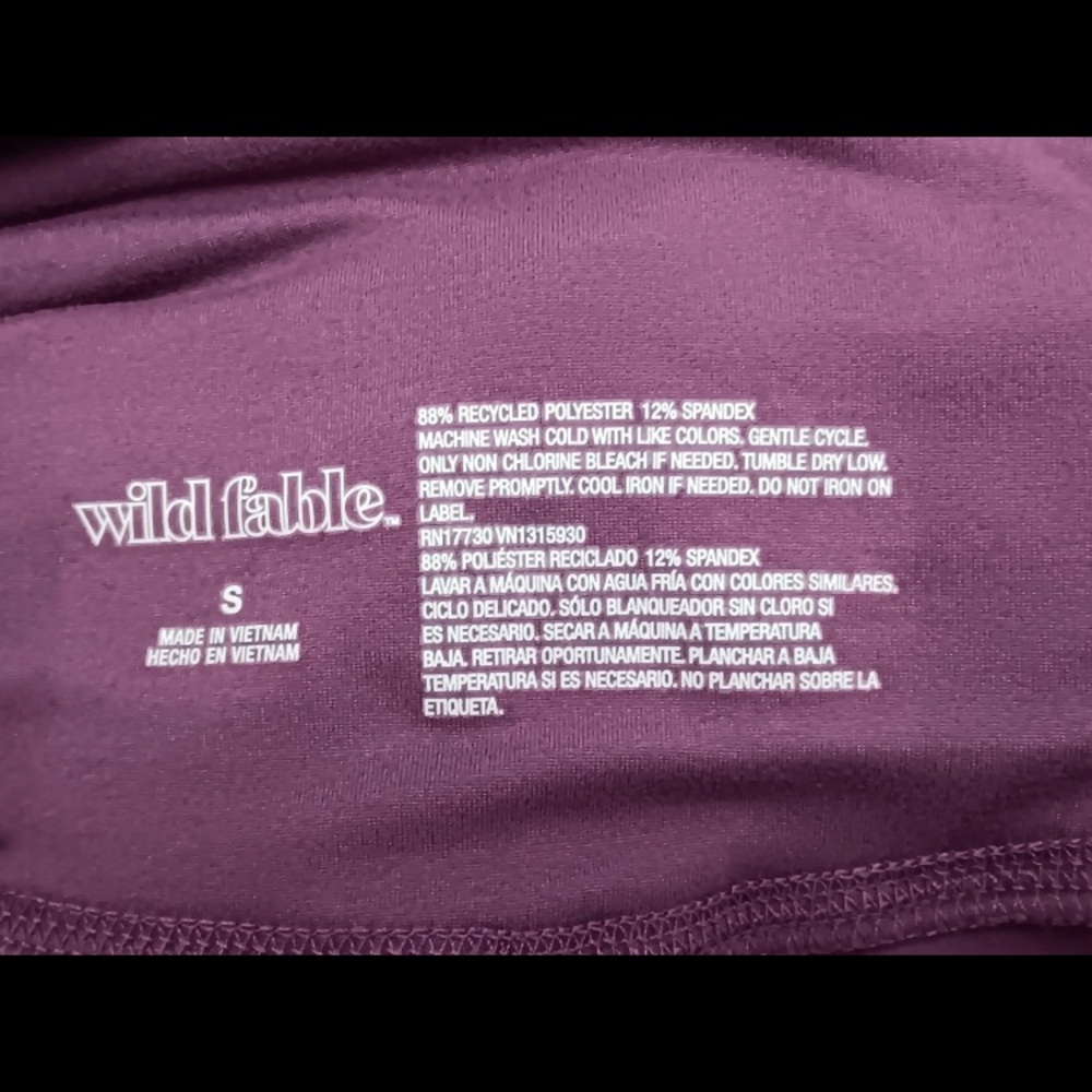Women's High-Rise Bike Shorts Wild Fable Purple Size Small Workout‎ Athleisure - Picture 6 of 7